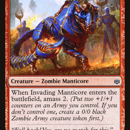 Invading Manticore (WAR-134) - War of the Spark