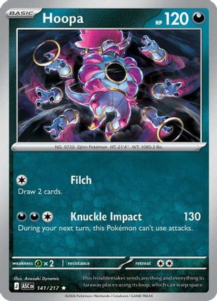 Hoopa 141  - Holofoil ME Ascended Heroes - Rare