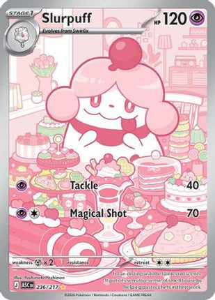 Slurpuff 236/217  - Holofoil ME Ascended Heroes - Illustration Rare