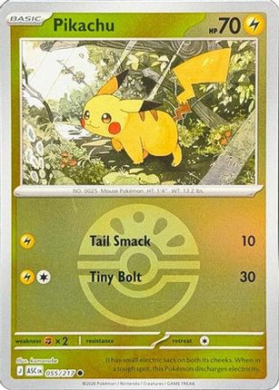 Pikachu (Friend Ball) 055  - Reverse Holofoil ME Ascended Heroes - Common