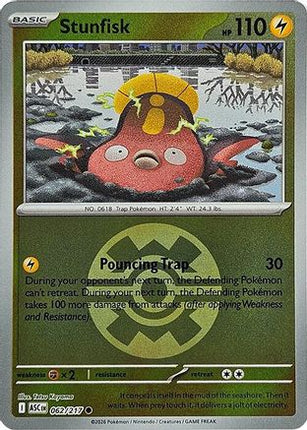 Stunfisk (Quick Ball) 062  - Reverse Holofoil ME Ascended Heroes - Common