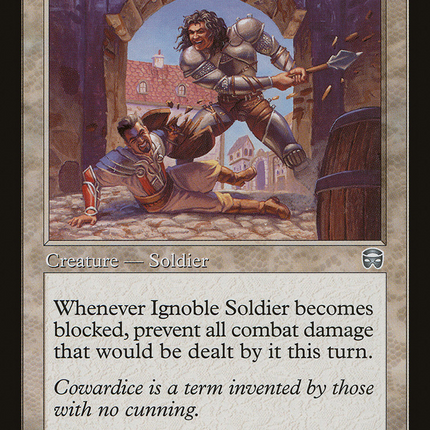 Ignoble Soldier (MMQ-022) - Mercadian Masques Foil