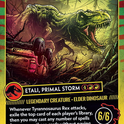 Etali, Primal Storm (SLD-1389) - Secret Lair Drop / Tyrannosaurus Rex (Borderless)