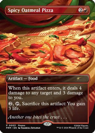 Spicy Oatmeal Pizza (Borderless) (UMP-003) - Unique and Miscellaneous Promos Foil