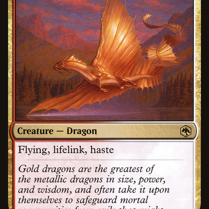 Adult Gold Dragon (AFR-216) - Adventures in the Forgotten Realms