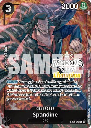 Spandine (Offline Regional Champion Card Set 2025 Vol.1) (EB01-043) - One Piece Promotion Cards Foil