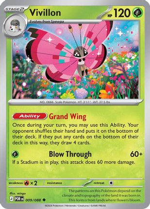 Vivillon 009  - Reverse Holofoil ME03 Perfect Order - Uncommon