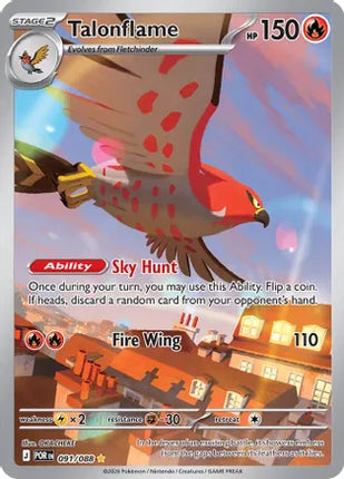 Talonflame 091/088  - Holofoil ME03 Perfect Order - Shiny Rare