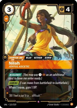 Nilah - Joyful Ascetic (115/219) - Unleashed Foil