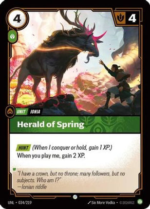 Herald of Spring (034/219) - Unleashed Foil