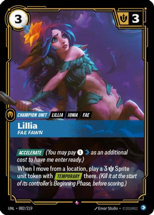 Lillia - Fae Fawn (082/219) - Unleashed Foil