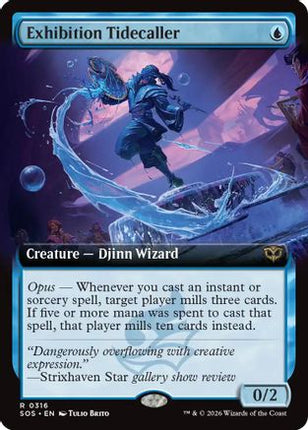 Exhibition Tidecaller (Extended Art) (SOS-316) - Secrets of Strixhaven Foil