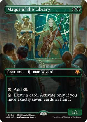 Magus of the Library (Borderless) (SPG-154) - Special Guests Foil