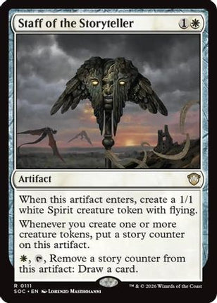 Staff of the Storyteller (SOC-111) - Commander: Secrets of Strixhaven