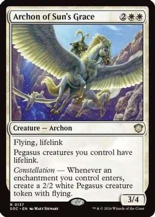 Archon of Sun's Grace (SOC-137) - Commander: Secrets of Strixhaven