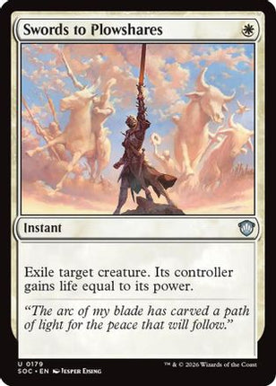 Swords to Plowshares (SOC-179) - Commander: Secrets of Strixhaven