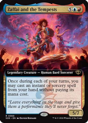 Zaffai and the Tempests (Extended Art) (SOS-360) - Secrets of Strixhaven Foil