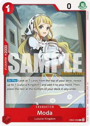 Moda (EB04-006) - Adventure on Kami's Island Release Event Cards