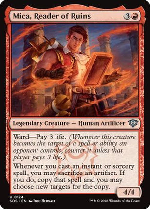 Mica, Reader of Ruins (SOS-124) - Secrets of Strixhaven