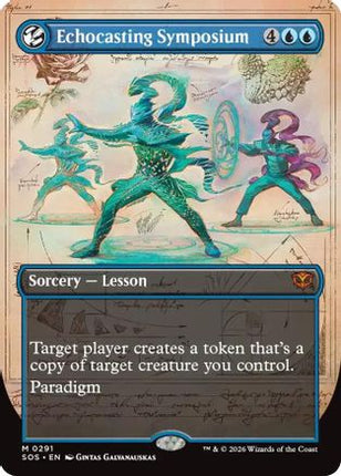 Echocasting Symposium (Borderless) (SOS-291) - Secrets of Strixhaven Foil
