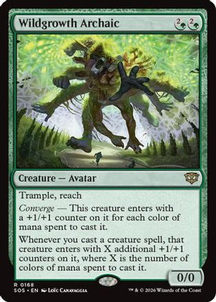Wildgrowth Archaic (SOS-168) - Secrets of Strixhaven Foil