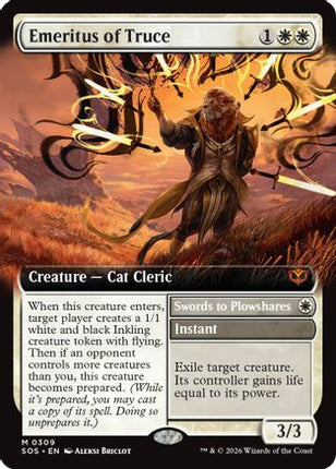 Emeritus of Truce (Extended Art) (SOS-309) - Secrets of Strixhaven Foil