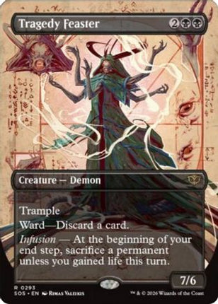 Tragedy Feaster (Borderless) (SOS-293) - Secrets of Strixhaven Foil