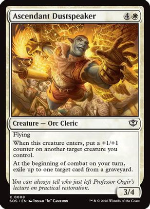 Ascendant Dustspeaker (SOS-008) - Secrets of Strixhaven