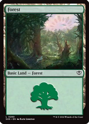 Forest (0280) (SOS-280) - Secrets of Strixhaven Foil