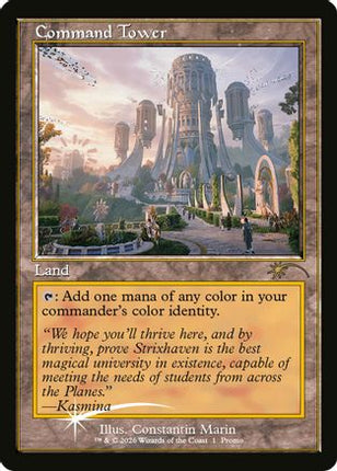 Command Tower (Strixhaven: Omens of Chaos) (MEDIA-001) - Media Promos Foil