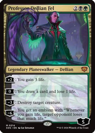 Professor Dellian Fel (PPSOS-214) - Promo Pack: Secrets of Strixhaven Foil