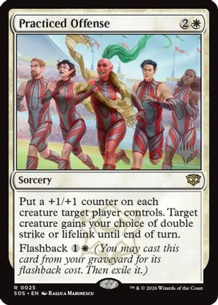 Practiced Offense (PPSOS-025) - Promo Pack: Secrets of Strixhaven