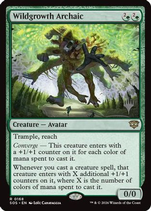 Wildgrowth Archaic (PPSOS-168) - Promo Pack: Secrets of Strixhaven Foil