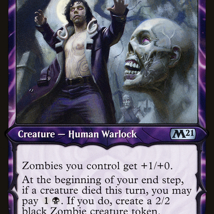 Liliana's Devotee (M21-298) - Core Set 2021: (Showcase) Foil