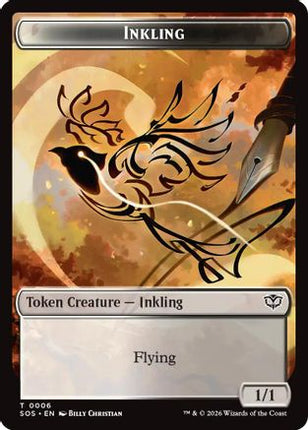 Inkling (0006) // Spirit (0010) Double-Sided Token (SOS-6 // 10) - Secrets of Strixhaven Foil
