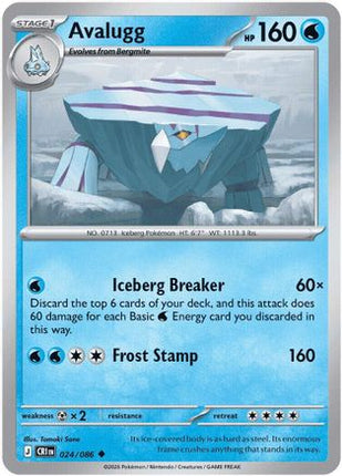 Avalugg 024  ME04 Chaos Rising - Uncommon