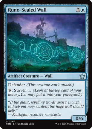 Rune-Sealed Wall (0745) (FDN-745) - Foundations