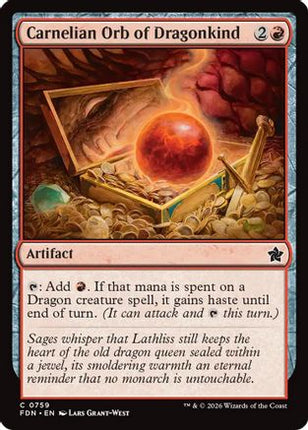 Carnelian Orb of Dragonkind (0759) (FDN-759) - Foundations