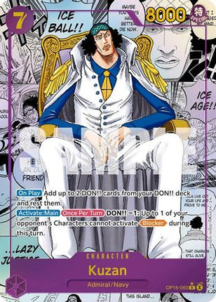 Kuzan (Manga) (OP16-063) - The Time of Battle Foil
