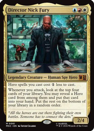 Director Nick Fury (MSC-081) - Commander: Marvel Super Heroes