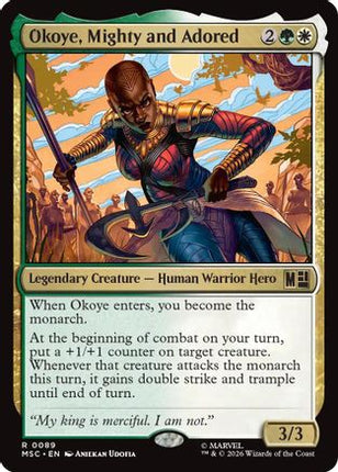 Okoye, Mighty and Adored (MSC-089) - Commander: Marvel Super Heroes