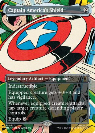 Captain America's Shield (Borderless) (0317) (MSH-317) - Marvel Super Heroes