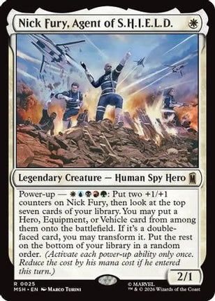 Nick Fury, Agent of S.H.I.E.L.D. (MSH-025) - Marvel Super Heroes Foil