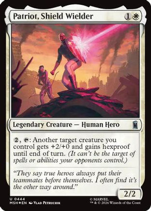 Patriot, Shield Wielder (Surge Foil) (MSH-444) - Marvel Super Heroes Foil
