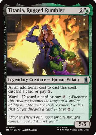Titania, Rugged Rumbler (MSH-235) - Marvel Super Heroes Foil