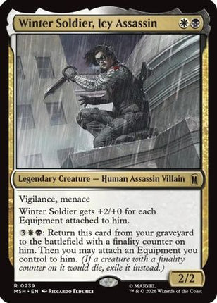 Winter Soldier, Icy Assassin (MSH-239) - Marvel Super Heroes Foil