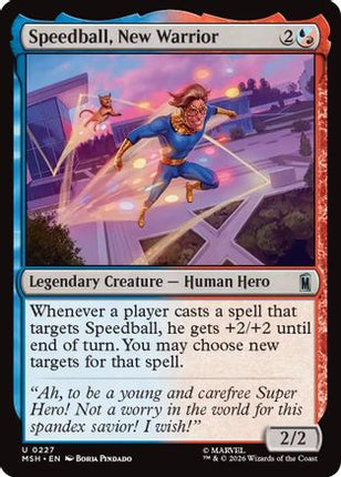 Speedball, New Warrior (MSH-227) - Marvel Super Heroes Foil