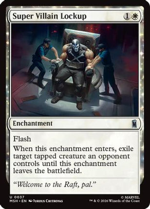 Super Villain Lockup (MSH-037) - Marvel Super Heroes Foil