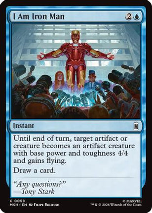 I Am Iron Man (MSH-058) - Marvel Super Heroes Foil