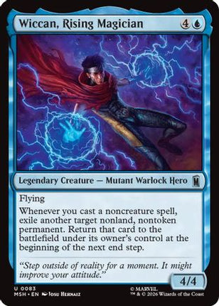 Wiccan, Rising Magician (MSH-083) - Marvel Super Heroes Foil